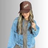 MÉRE - Embroidered Trucker Hat - Mocha - HoneyBug 