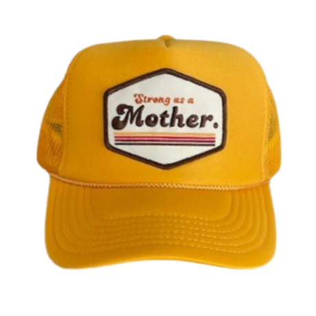 RETRO MOTHER. Patch hat - Yellow - HoneyBug 