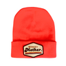 RETRO Mother Patch Beanie - Neon Orange - HoneyBug 