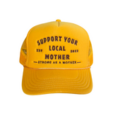 Support Your Local Mother -  Yellow - HoneyBug 