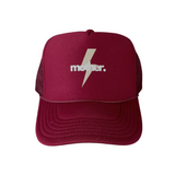 Mother Strong Printed Trucker Hat - Maroon - HoneyBug 