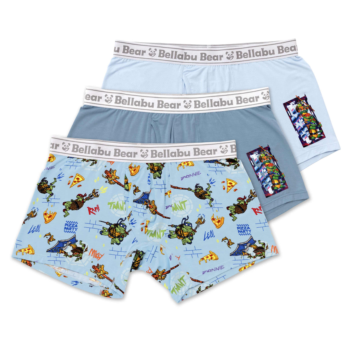 Teenage Mutant Ninja Turtles: Mutant Mayhem Bamboo Men's Boxer Brief Underwear 3-Pack - HoneyBug 