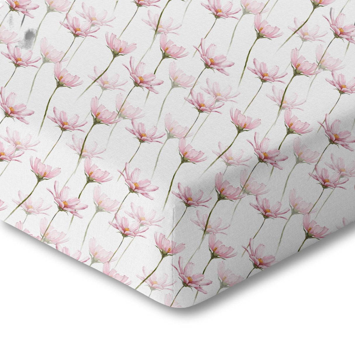 Organic Crib Sheet - Pink Petals