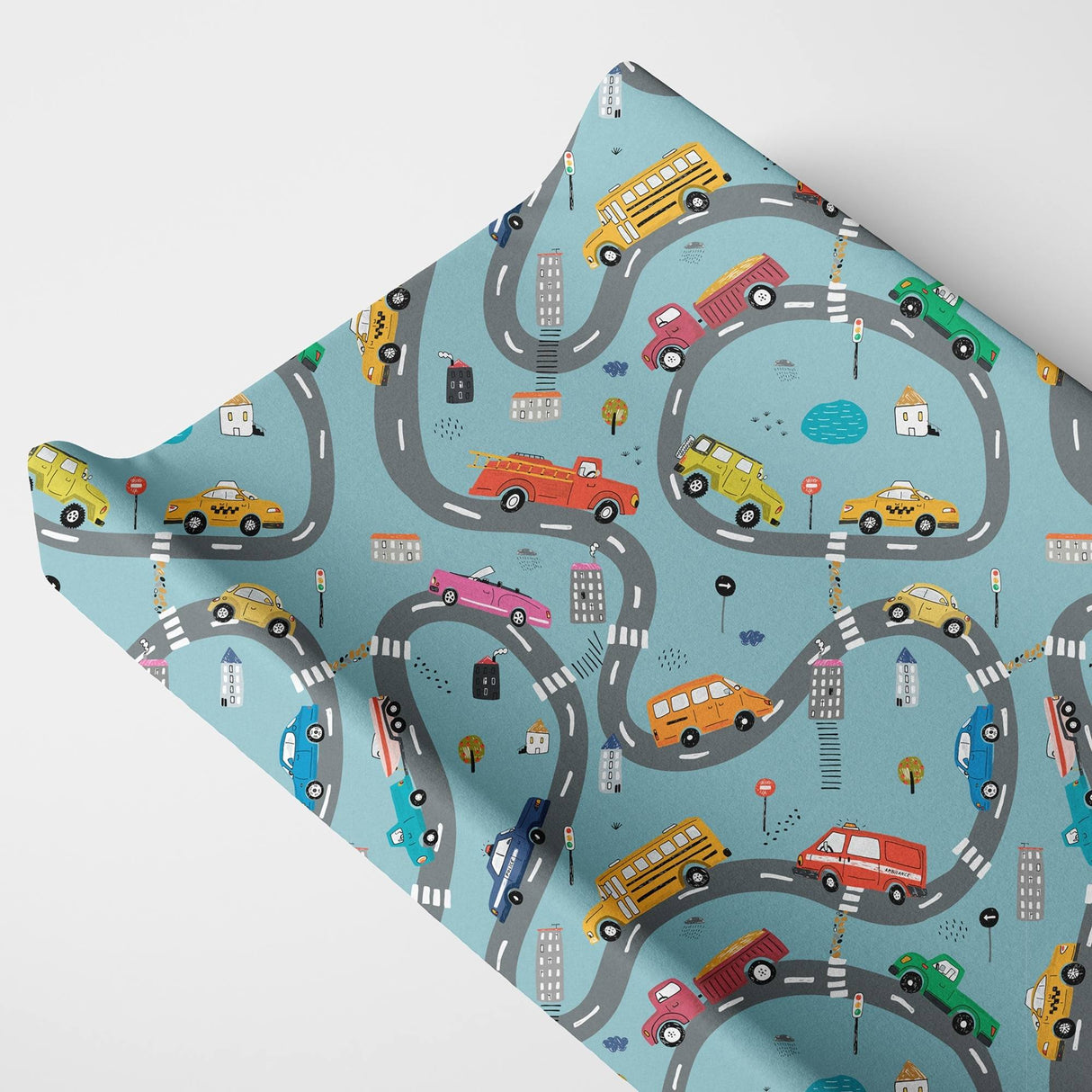 Organic Changing Pad Cover - Cars