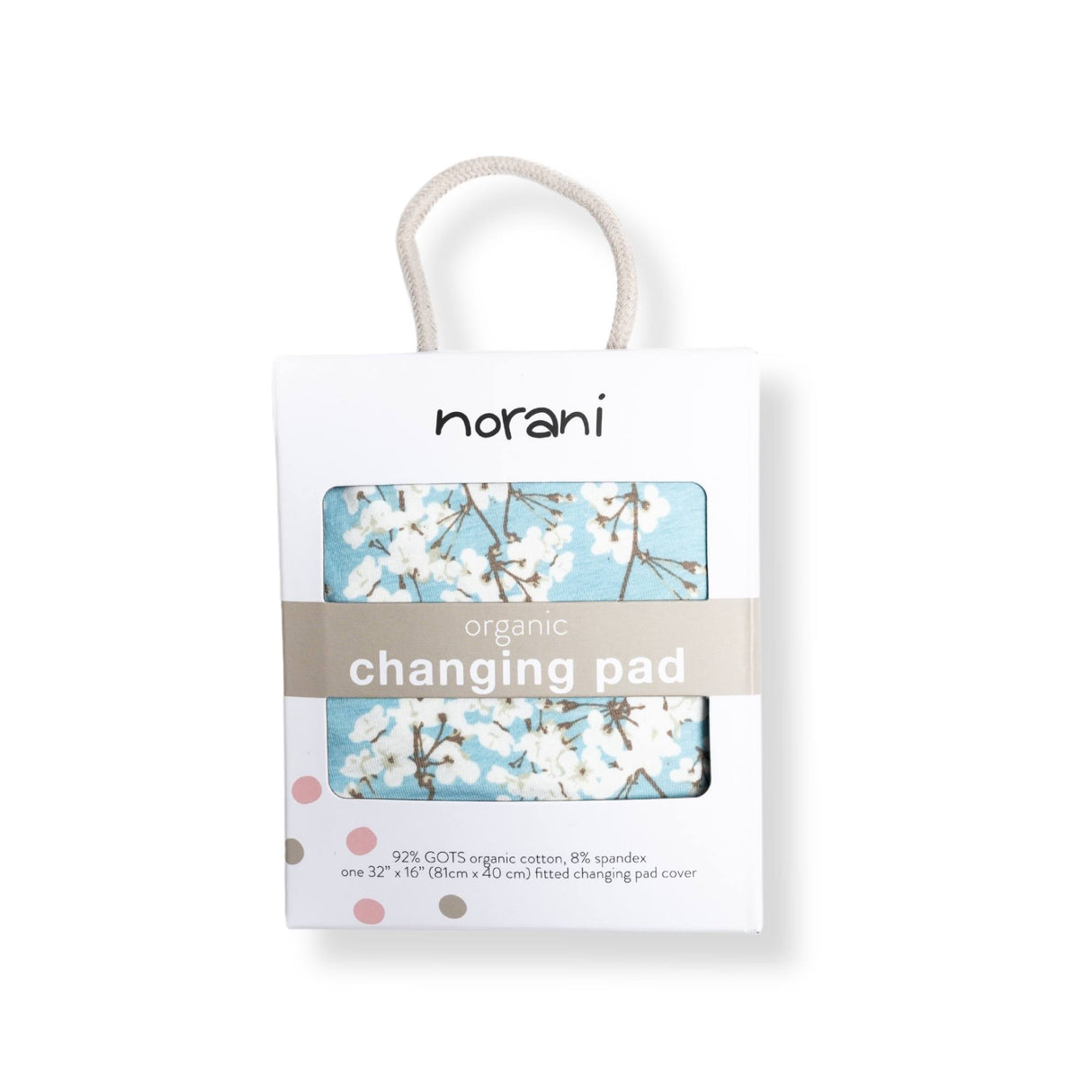 Organic Changing Pad Cover - Cherry Blossoms
