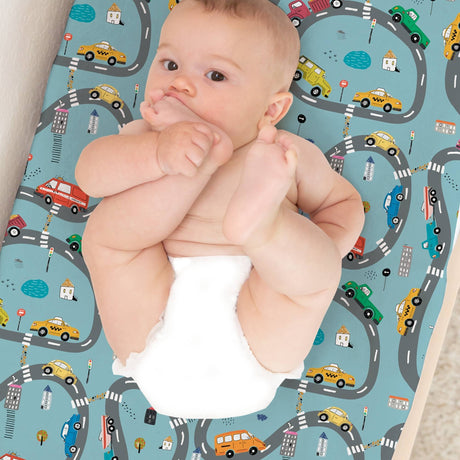 Organic Changing Pad Cover - Cars