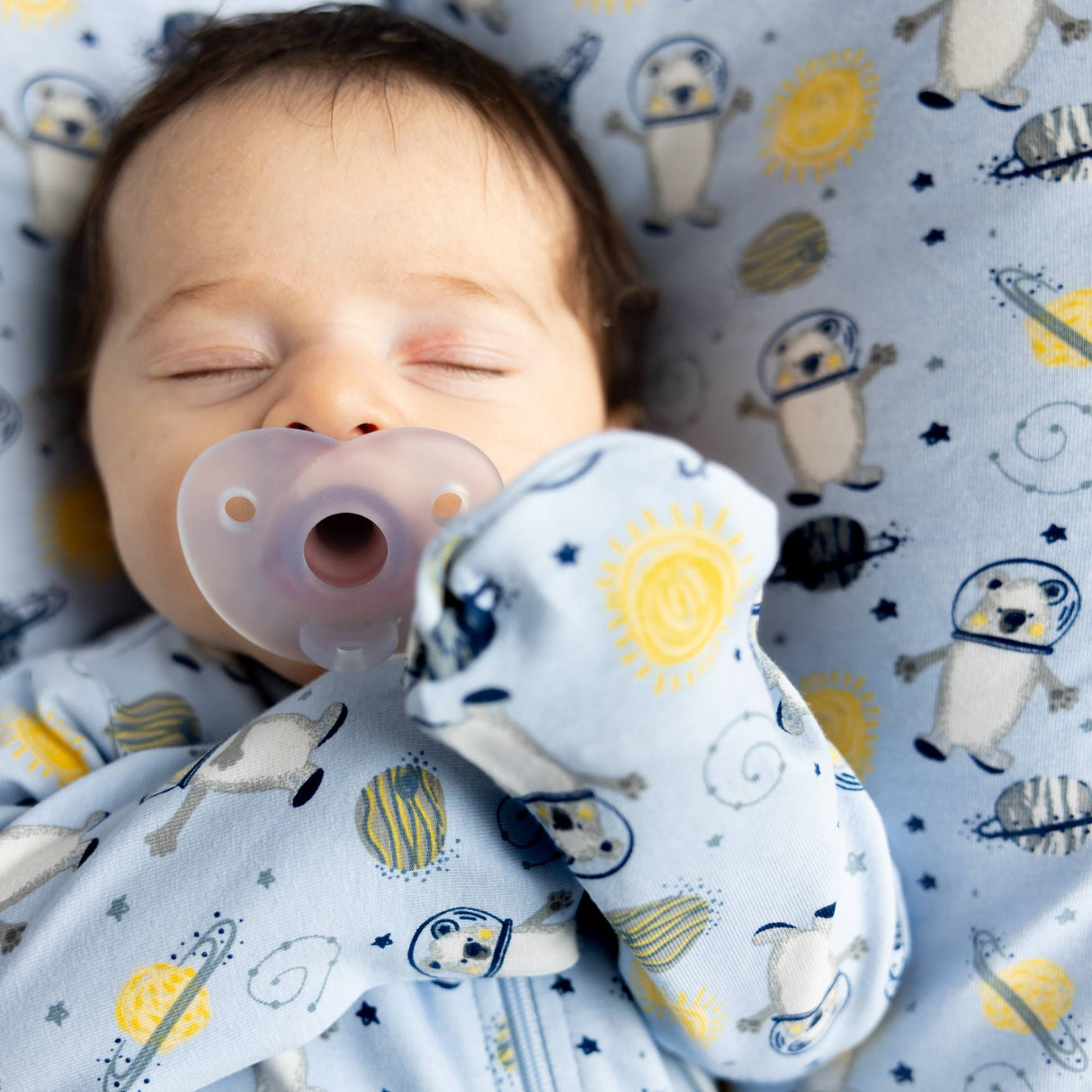 Organic Crib Sheet - Space Bears