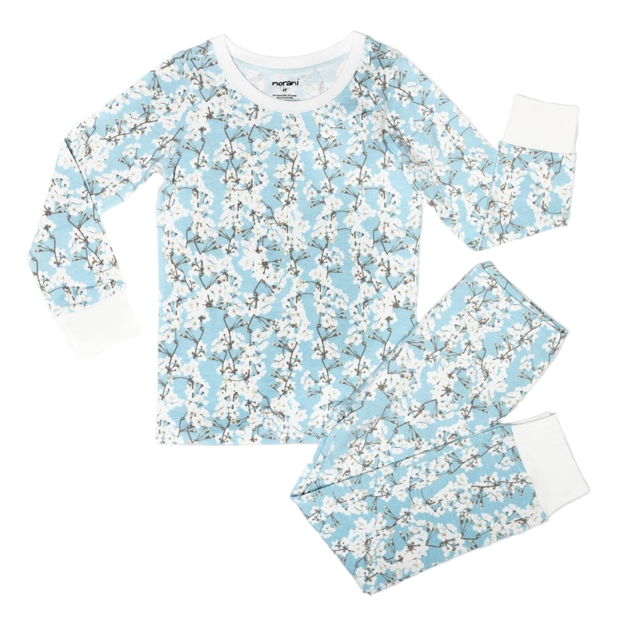 Organic Kids Pajamas - Cherry Blossoms