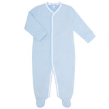 Blue Bubble Baby Footie - HoneyBug 