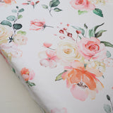 Changing Pad Cover - Peach Floral