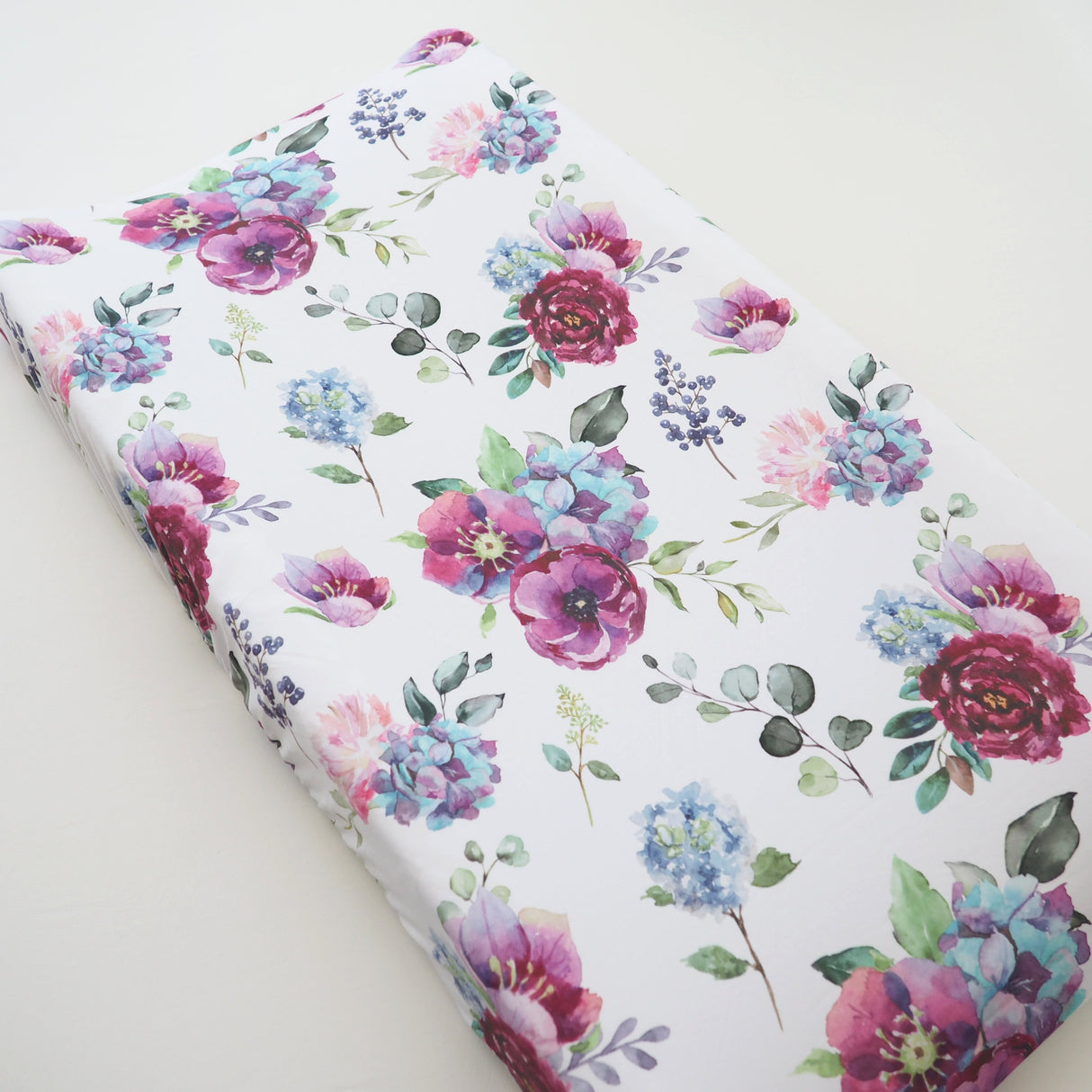 Changing Pad Cover - Blue Floral