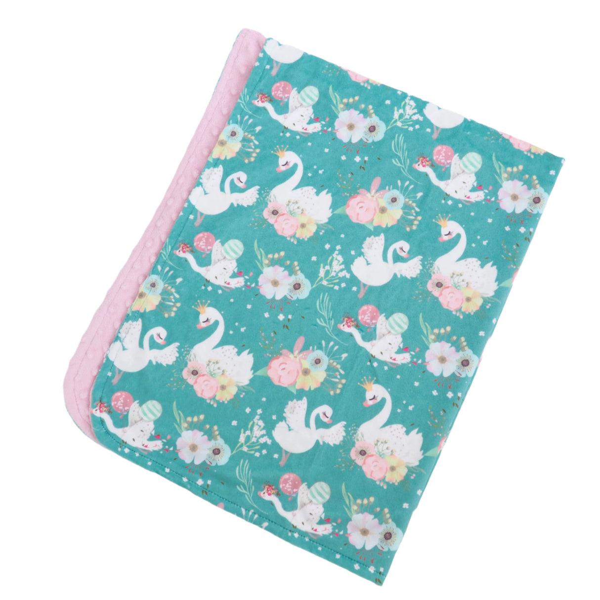 Baby & Toddler Minky Blanket - Swans