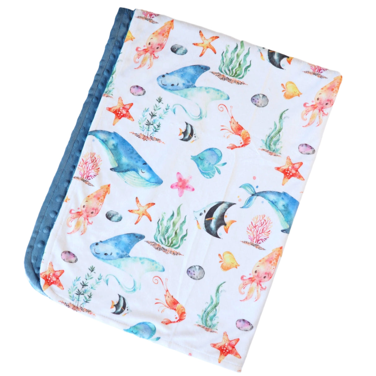 Baby & Toddler Minky Blanket - Under The Sea