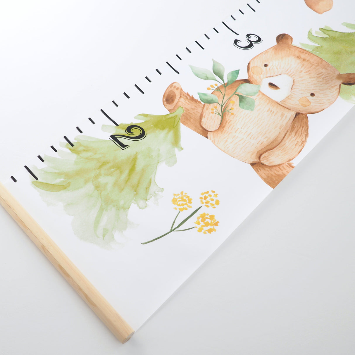 Canvas Kids Growth Chart -Forest Friends