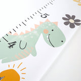 Canvas Kids Growth Chart - Dino