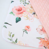 Mini Minky - Peach Floral - HoneyBug 