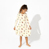 PAW Patrol: Classic Bamboo Girls' Long Sleeve Dress - HoneyBug 
