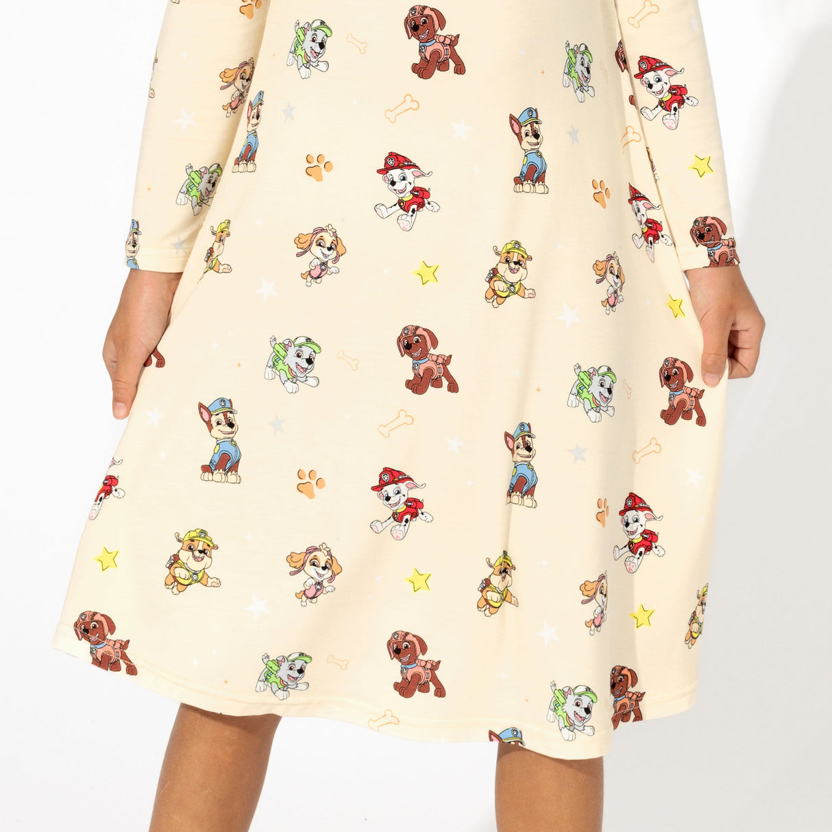 PAW Patrol: Classic Bamboo Girls' Long Sleeve Dress - HoneyBug 