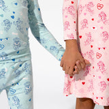 PAW Patrol: Pretty PAWSOME Pink Bamboo Girls' Long Sleeve Dress - HoneyBug 