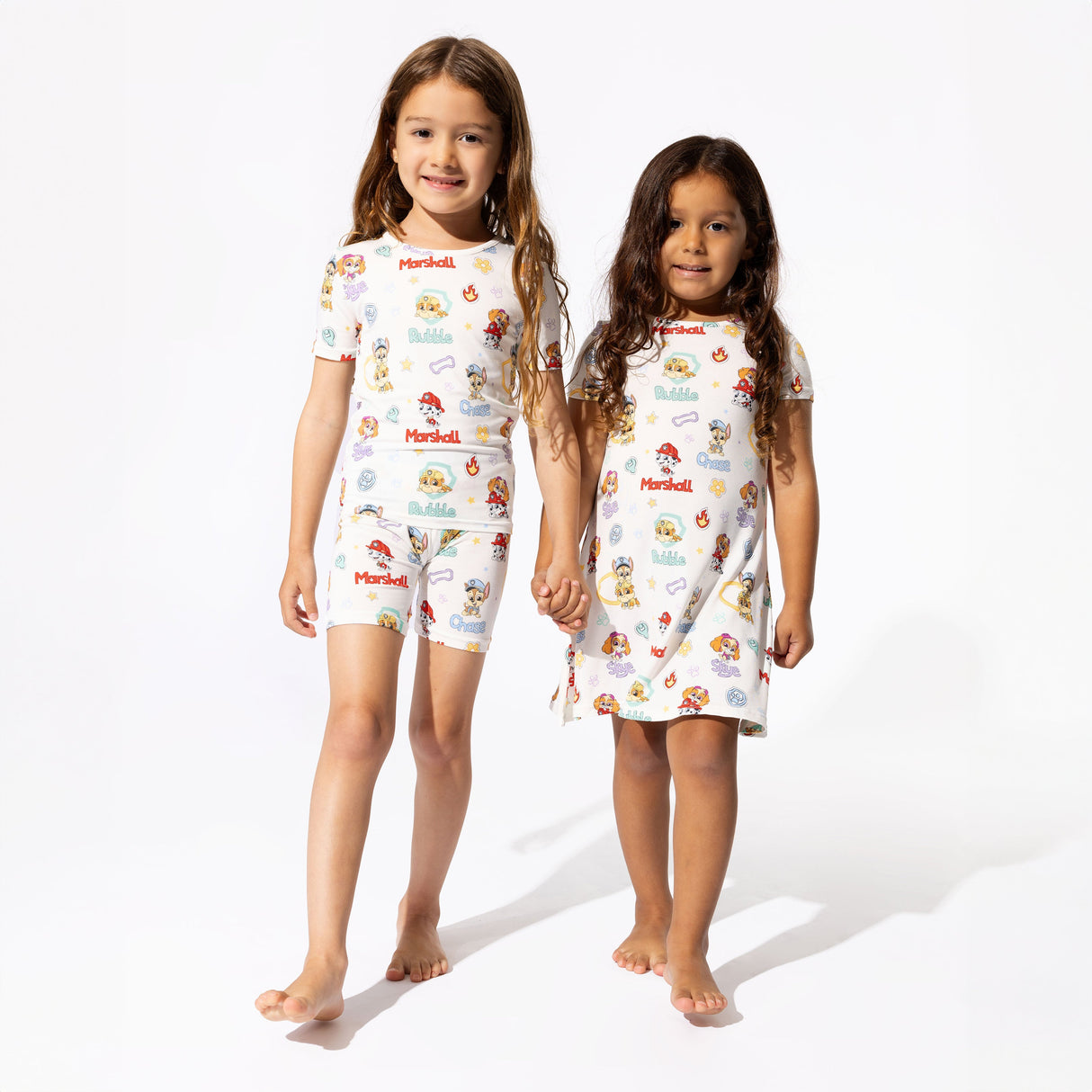 PAW Patrol: Playful Pups Bamboo Girls' Short Sleeve Dress - HoneyBug 