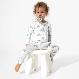 Grey Rainbows Bamboo Convertible Footie - HoneyBug 
