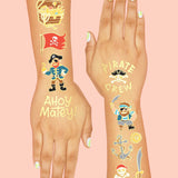 Ahoy Matey! Tats - 44 foil temporary tattoos