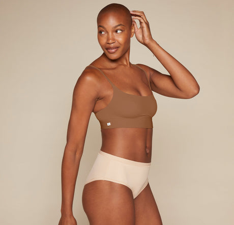 Bliss Scoop Bralette - Brown