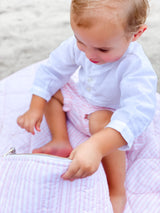 Playmat | Palm Beach pink stripe