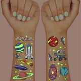 Far Out Glo Tats - 50 Foil Temporary Tattoos
