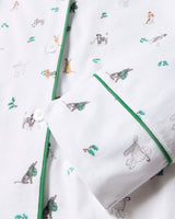 Men's Pima Pajama Set in Jingle Paws - HoneyBug 