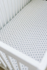 Cream Berry Muslin Crib Sheet - HoneyBug 