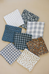 Navy Berry Muslin Burp Cloth - HoneyBug 