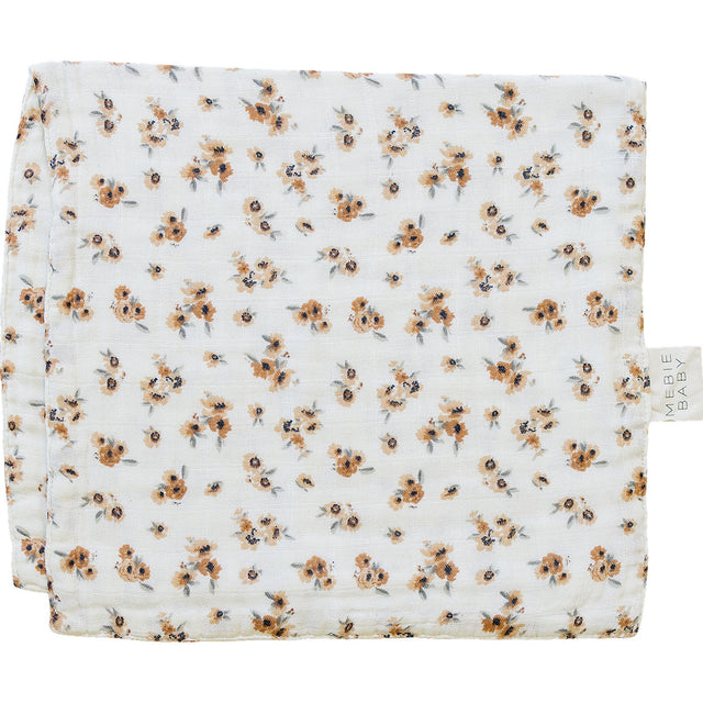Autumn Bloom Muslin Burp Cloth - HoneyBug 