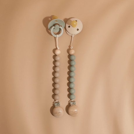 Pacifier Clip - Taupe