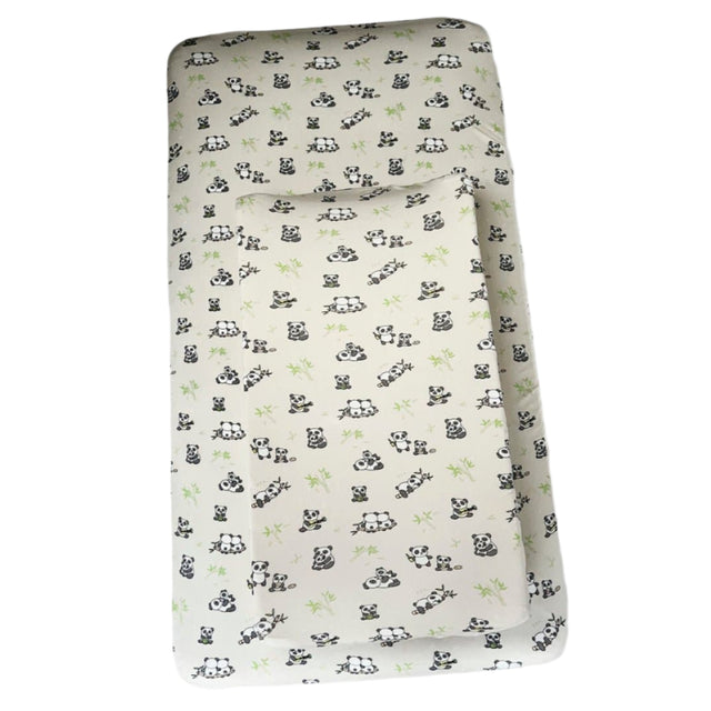 Panda Bamboo Changing Pad Cover - HoneyBug 