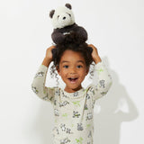 Panda Bamboo Convertible Footie - HoneyBug 