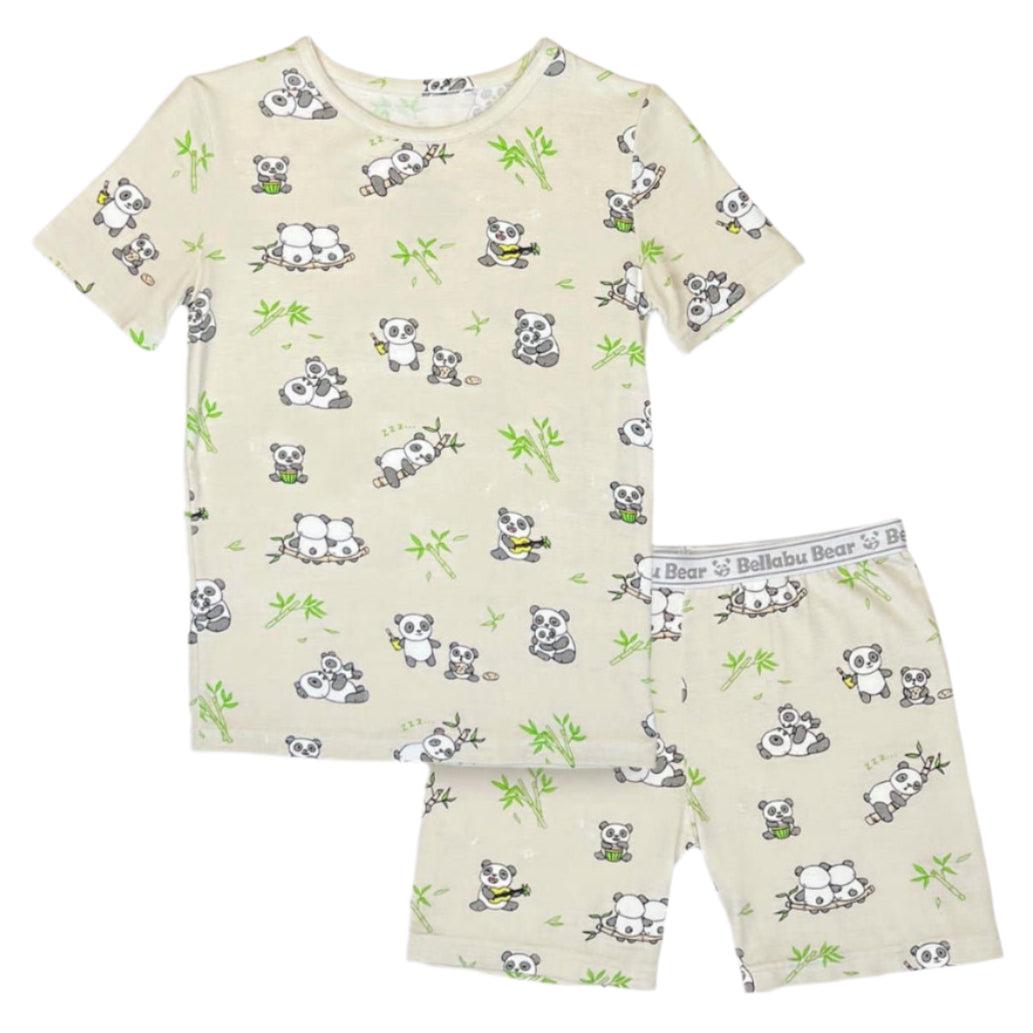 Panda Bamboo Kids Pajama Short Set - HoneyBug 