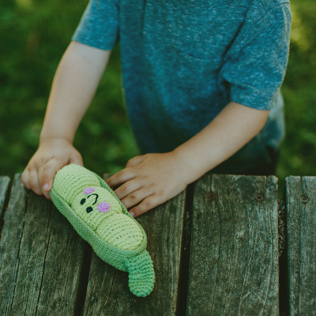 Friendly Peapod Rattle