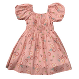 Peasant Bubble Sleeve Dress