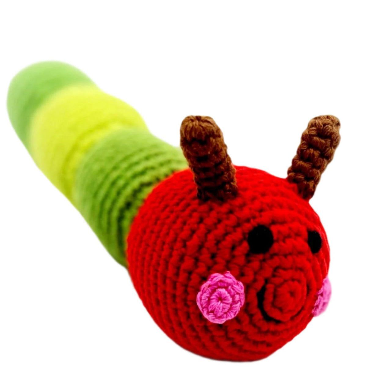 Caterpillar Rattle - Red