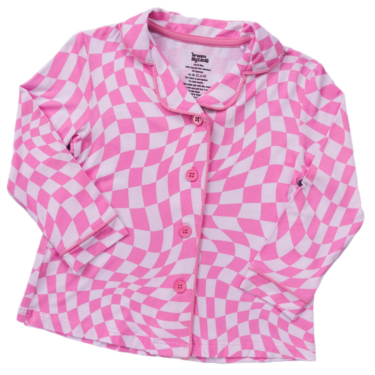 BUBBLEGUM WAVY CHECKERS GIRL'S DREAM GOWN