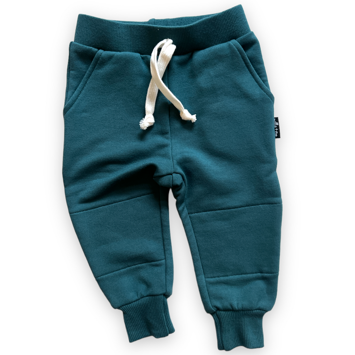 JOGGERS- Peacock Bamboo French Terry