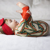 ZIP ROMPER - Retro Rainbow