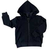 ZIP HOODIE- Midnight Bamboo French Terry