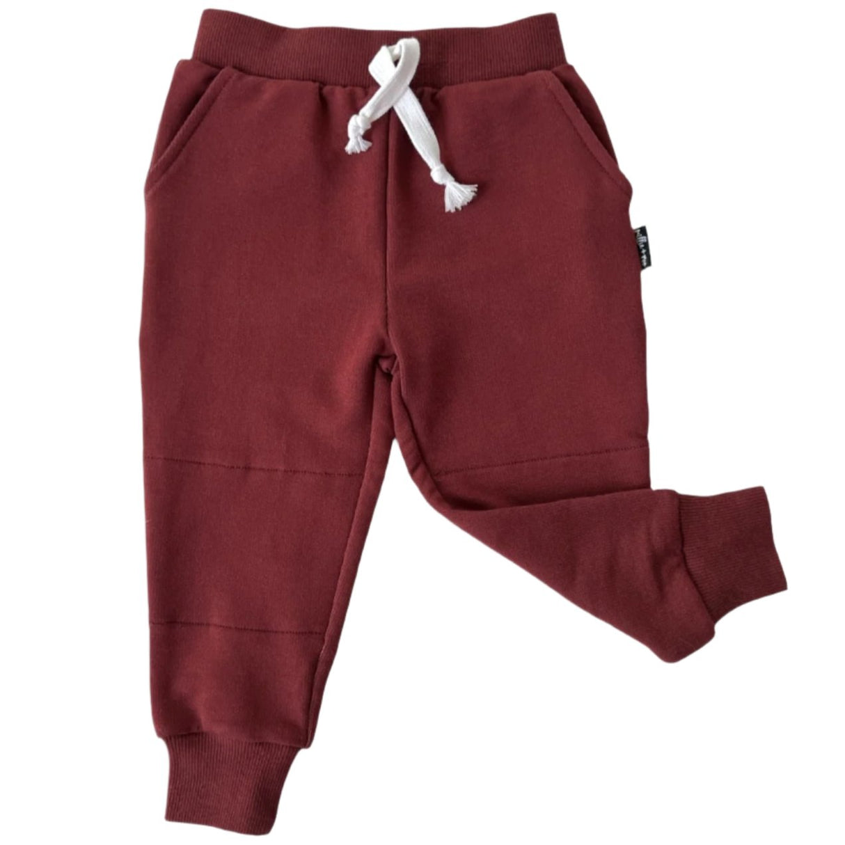 JOGGERS- Oxblood Bamboo French Terry