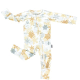 ZIP ROMPER -Snowflakes