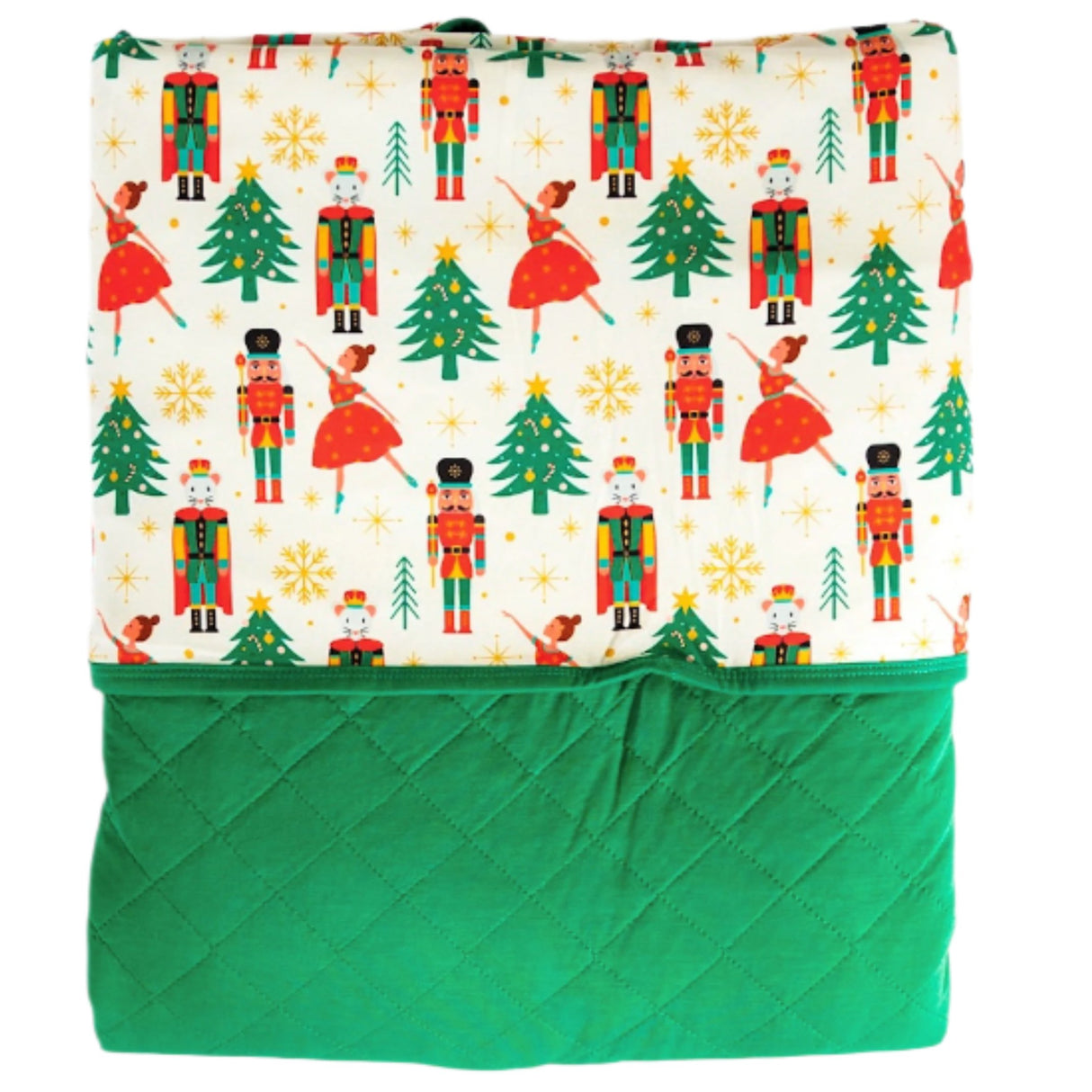 XL QUILTED BAMBOO BLANKET- Nutcracker