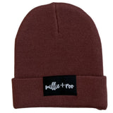 BAMBOO CUFF BEANIE- Oxblood