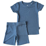 TWO PIECE SHORTIE SET- Arctic Ribbed