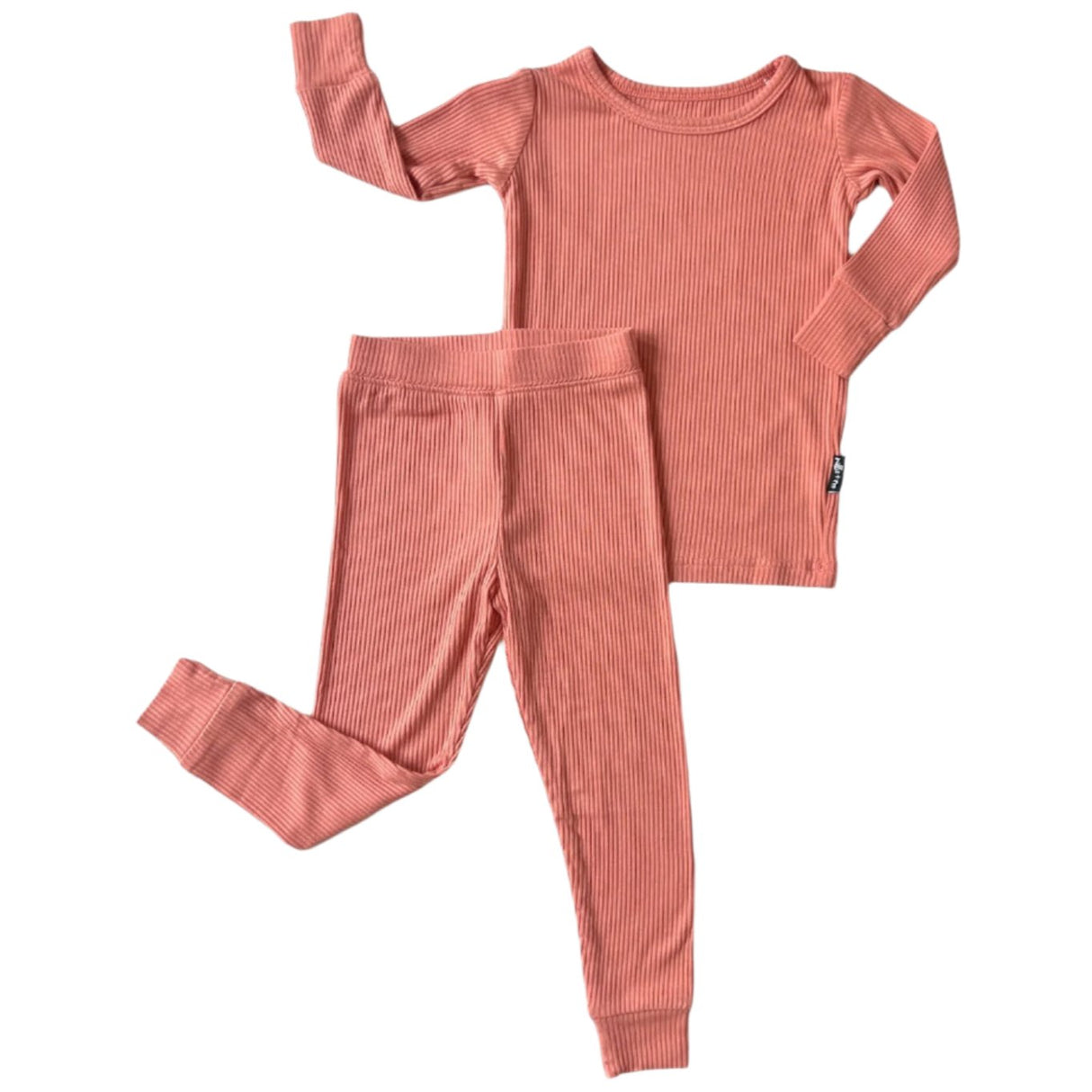 LONG SLEEVE 2 PIECE SETS- Red Rock Ribbed